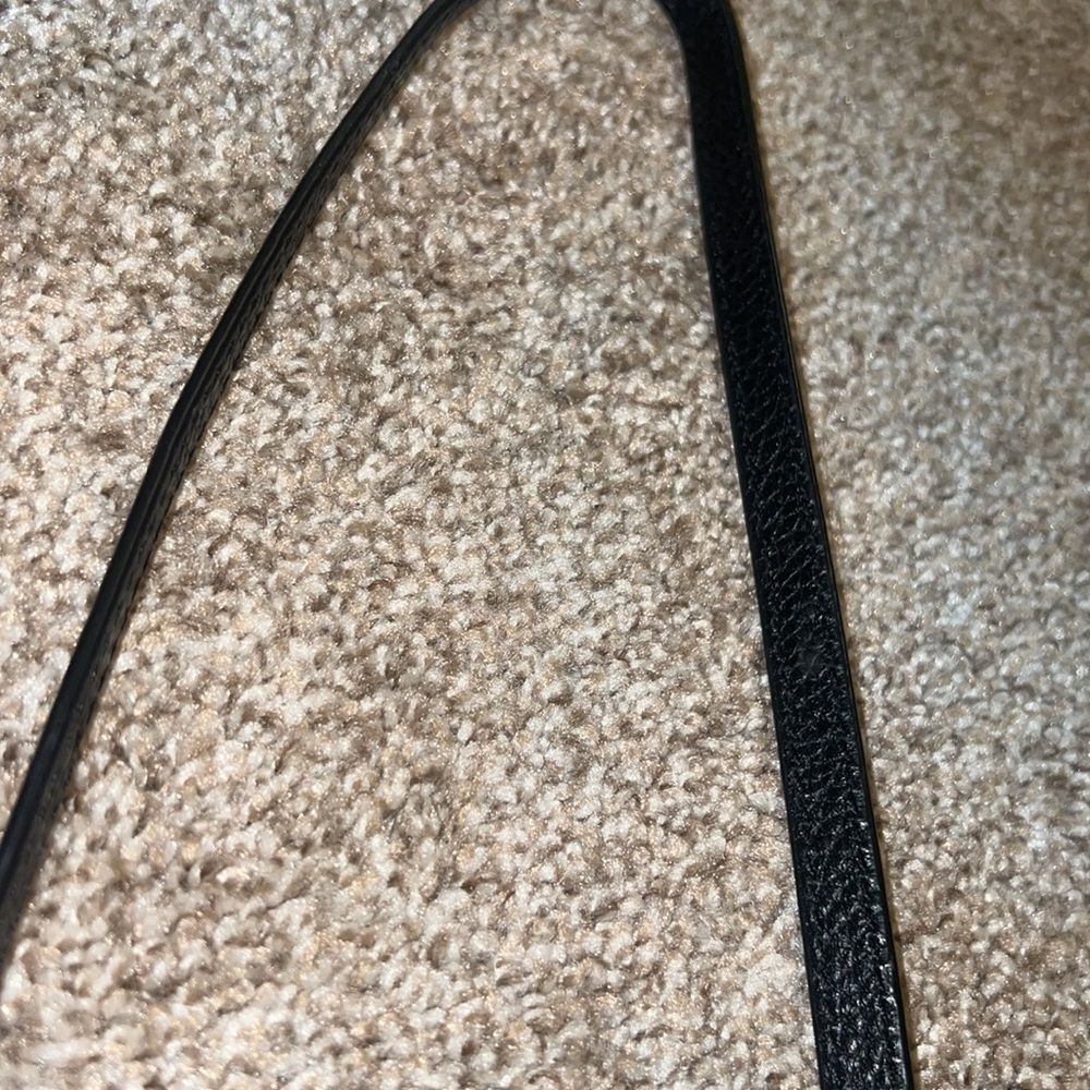 Michael Kors Double Pouch Crossbody Med/Large Black Pebbled Leather Excellent! - Picture 7 of 14